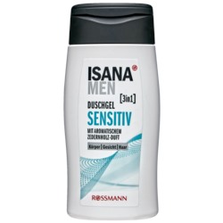 ISANA men 2in1 Duschgel  sensitiv Гель для душа 2в1 Чувствительный для волос и кожи 300 г