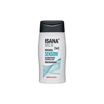 ISANA men 2in1 Duschgel  sensitiv Гель для душа 2в1 Чувствительный для волос и кожи 300 г