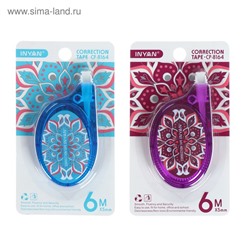 Корректор-лента 6 м × 5 мм, с рисунком, блистер, европодвес, корпус МИКС