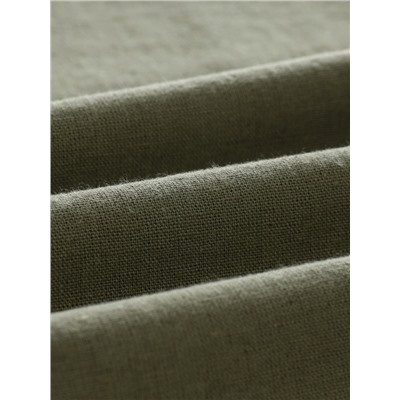 Наволочка SL Home Linen collection, 50×70 см, зелёная, лён 30%, хлопок 70%