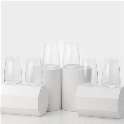 Стаканы Alex, 400 мл, набор 6 шт., стекло, прозрачные