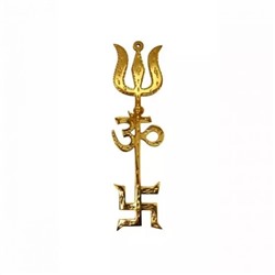 Тришакти Янтра из чистого Аштадхату, Trishakti Yantra (Pure Ashtadhatu), произв. Kalyan Puja