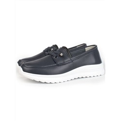 03-ZL-8861-1 NAVY Полуботинки женские (натуральная кожа)