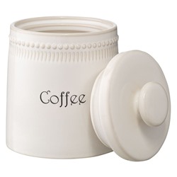 Банка для кофе белого цвета из коллекции Kitchen Spirit, 820 мл