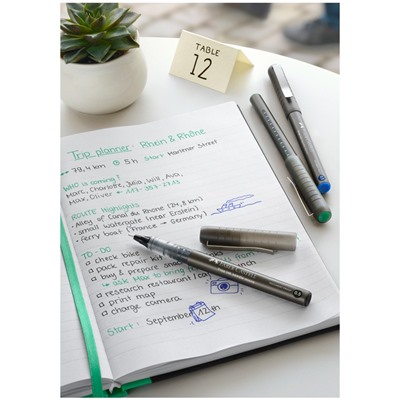 Ручка-роллер Faber-Castell "Free Ink Needle" черная, 0,5мм, одноразовая