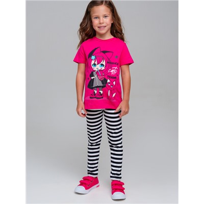 Комплект для девочки: футболка, леггинсы