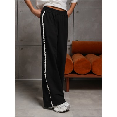 Брюки "Ажур" Черный Девочка