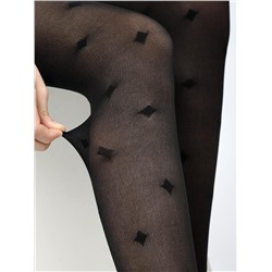 Колготки из микросетки с рисунком ромб SP1112