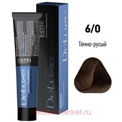 ESTEL DE LUXE 6/0 Краска-уход темно-русый