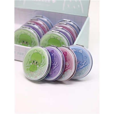 Набор зеркал «little girl» шоу-бокс 12 шт. (4 цвета)