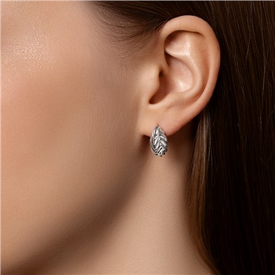 Серьги родированные серебро 925*