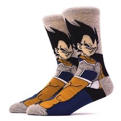 06782 Жемчуг Дракона (Dragon Ball) | Носки "Веджета", р-р 36-42 (серый/синий)