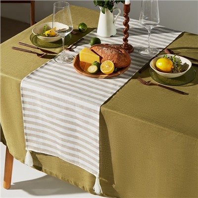 Дорожка SL HOME Strict line 40×142+/-3 см, лён 100%, плотность 180 г/м²