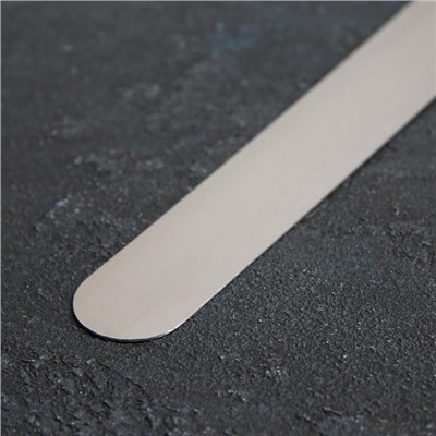 Кондитерская лопатка - палетка, прямая, 37 см, рабочая часть 25 см, чёрная