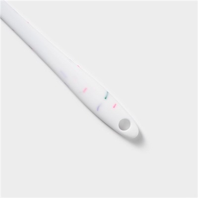 Лопатка Доляна «Конфетти», силикон, 20.5 см, белая