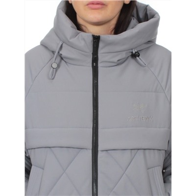 285 GRAY Куртка зимняя облегченная женская (верблюжья шерсть)