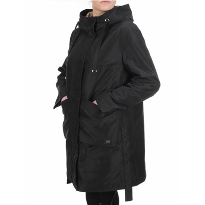 2192 BLACK Куртка демисезонная женская Parten (50 гр. синтепон)