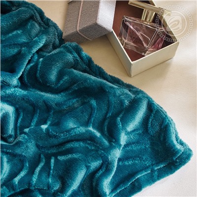 Плед флисовый Узор индиго Арт Дизайн