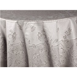 07с24- ЯК Скатерть 178*250  "Овальная" цв. коричневый