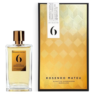 Rosendo Mateu Olfactive Expressions Rosendo Mateu № 6 Jasmin, Sandalwood, Oriental Musk Unisex edp 100 ml