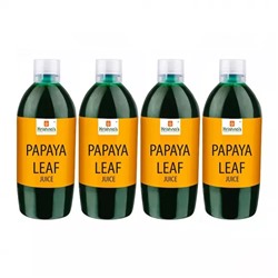 Набор сока из листьев Папайи (4 x 500 мл), Papaya Leaf Juice Set, произв. Krishna's Herbal & Ayurveda