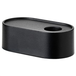 HEDERVÄRD, Kerzen- oder Teelichthalter, schwarz,, 3 cm
