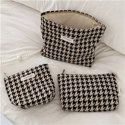 Capacious genuine small cosmetic bag, design handheld small clutch bag, organizer bag
