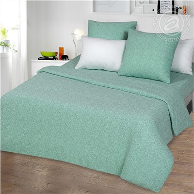 Пододеяльник трикотажный на молнии Ажур зелёный Арт Дизайн