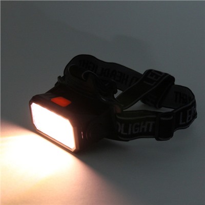 Фонарь налобный 6 режимов, 15LED, аккумуляторная батарея 800mAh USB 5115