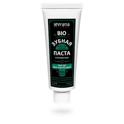 Зубная паста био супермятная «Hard mint & black charcoal & papain» с углем и папаином, 75 мл