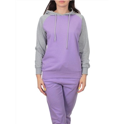 NOE103 VIOLET/GRAY Костюм спортивный женский (хлопок 90%, полиэстер 10%)