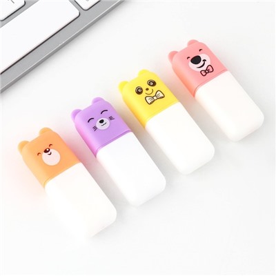 Текстовыделитель, набор из 4 шт., мини, Fantastic pandastic, МИКС