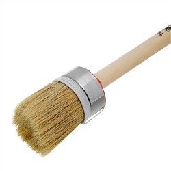 Кисть круглая, Профи №10 (40 мм) натуральная щетина, деревянная ручка MTX