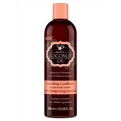 Кондиционер увлажняющий Monoi Coconut Oil питательный с маслом манои и кокоса, Hask 355 мл