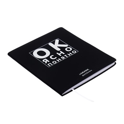 Дневник школьный для 1-11 классов «Ок, ясно, понятно», интегральная обложка, искусственная кожа, шелкография, ляссе, 80 г/м²