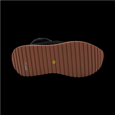 Ботинки на меху ZD16 черные