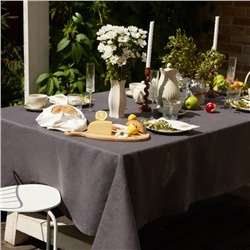 Скатерть Этель Linen collection graphite 145х185см, 100%лён 265 г/м2