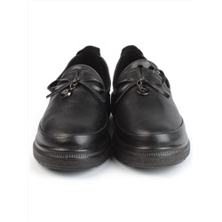 03-5318 BLACK Полуботинки женские (натуральная кожа)