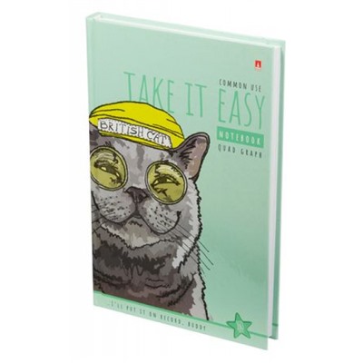 Престиж-блокнот А5 160л клетка "EASY LIFE.КОТЫ" 3-160-074/29 Альт