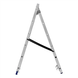 Лестница, 2 х 6 ступеней, алюминиевая, двухсекционная, Сибртех