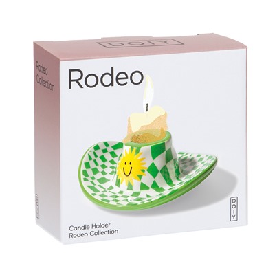 Подсвечник Rodeo, Cowboy Hat, 4 см, зелёный