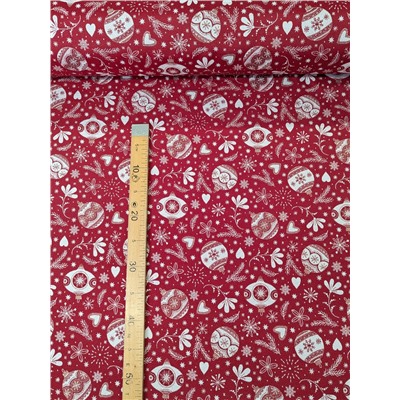 Украшения на елку Жаккард Ткань ширина 280 см Отрез 1,7 м 2517611