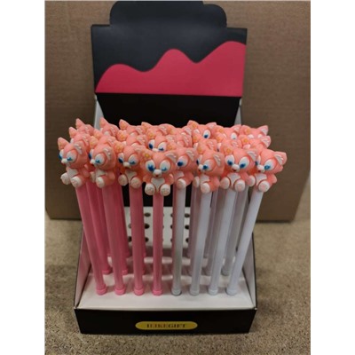 Ручка "Pink foxes", шоубокс 48 шт.