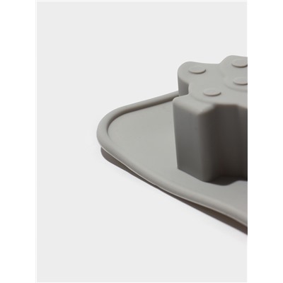 Форма для выпечки новогодняя Доляна «Новогодние пряники», силикон, 6 ячеек, 25.5×17.5×2.5 см, серая