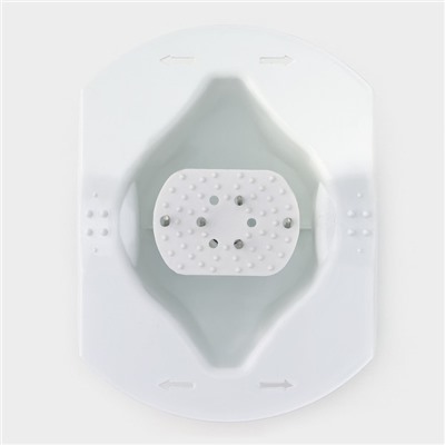 Овощерезка - шинковка Доляна «Смарти», 3 сменных насадки, пушер, белая