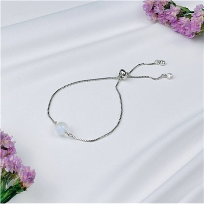 Радуга Самоцветов Браслет регулируемый с Лунным камнем