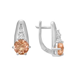 Серьги 'Фрида' с фианитами ТГСН.834Ф10