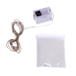 УЦЕНКА (помята упаковка) Набор для опытов «Новогодняя гирлянда», ёлочка и Дед Мороз