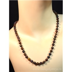 Бусы из Петерсита шарик 6,5мм, 49см, 23,27г