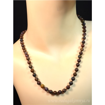 Бусы из Петерсита шарик 6,5мм, 49см, 23,27г